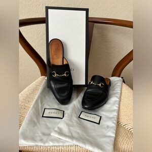 Gucci Princetown Leather Mules